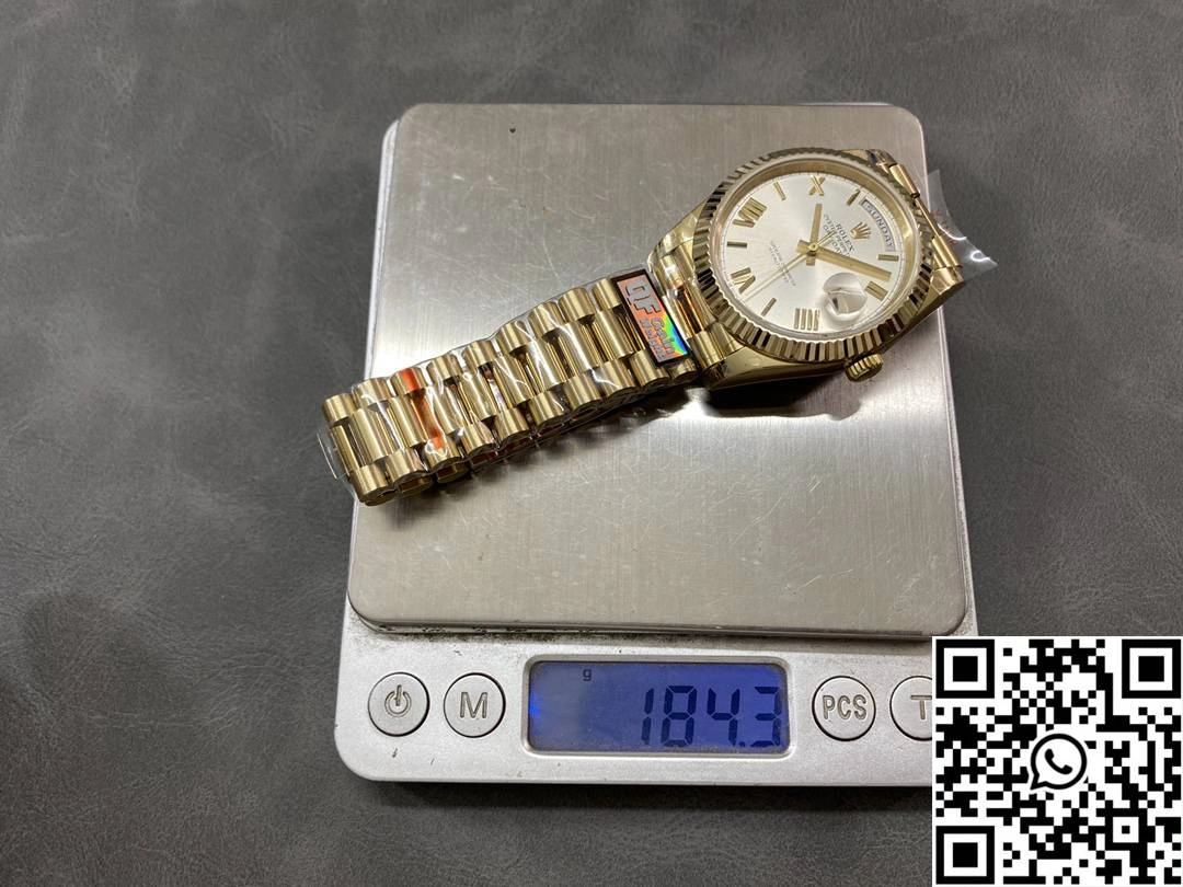 Rolex Day Date M228238-0042 QF Factory v5 Tungsten Steel White Dial