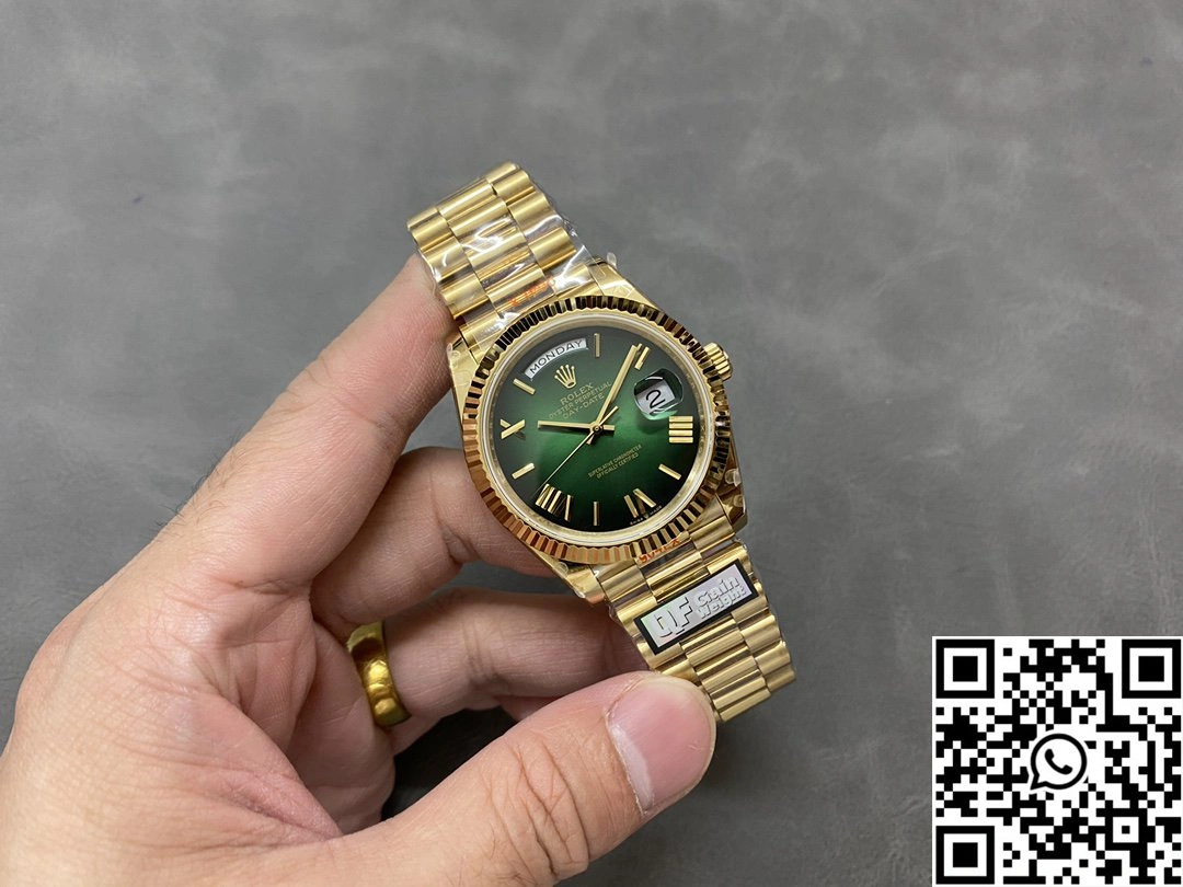 Rolex Day Date M228238-0069 QF Factory v5 Tungsten Steel Green Dial