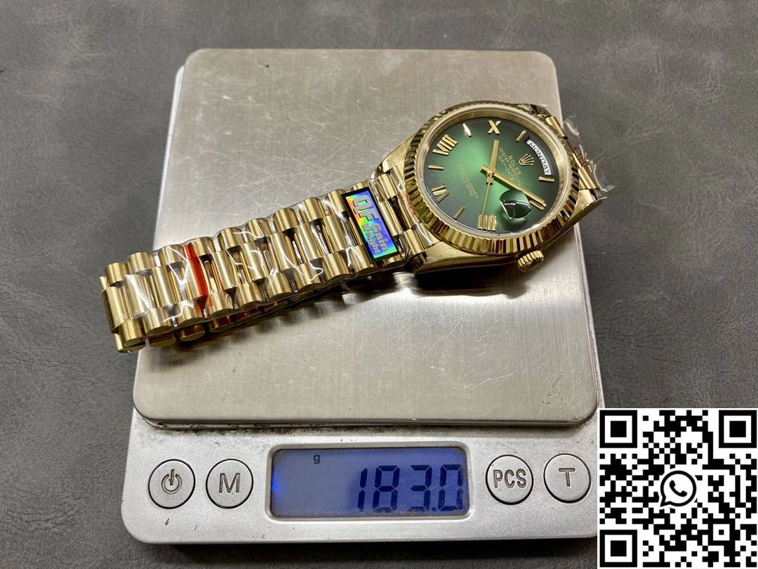 Rolex Day Date M228238-0069 QF Factory v5 Tungsten Steel Green Dial