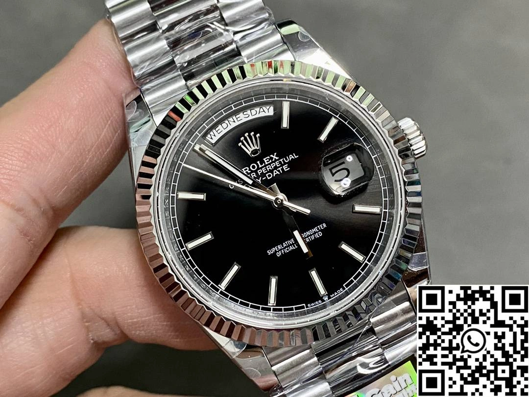Rolex Day Date M228239-0004 QF Factory v5 Tungsten Steel Black Dial