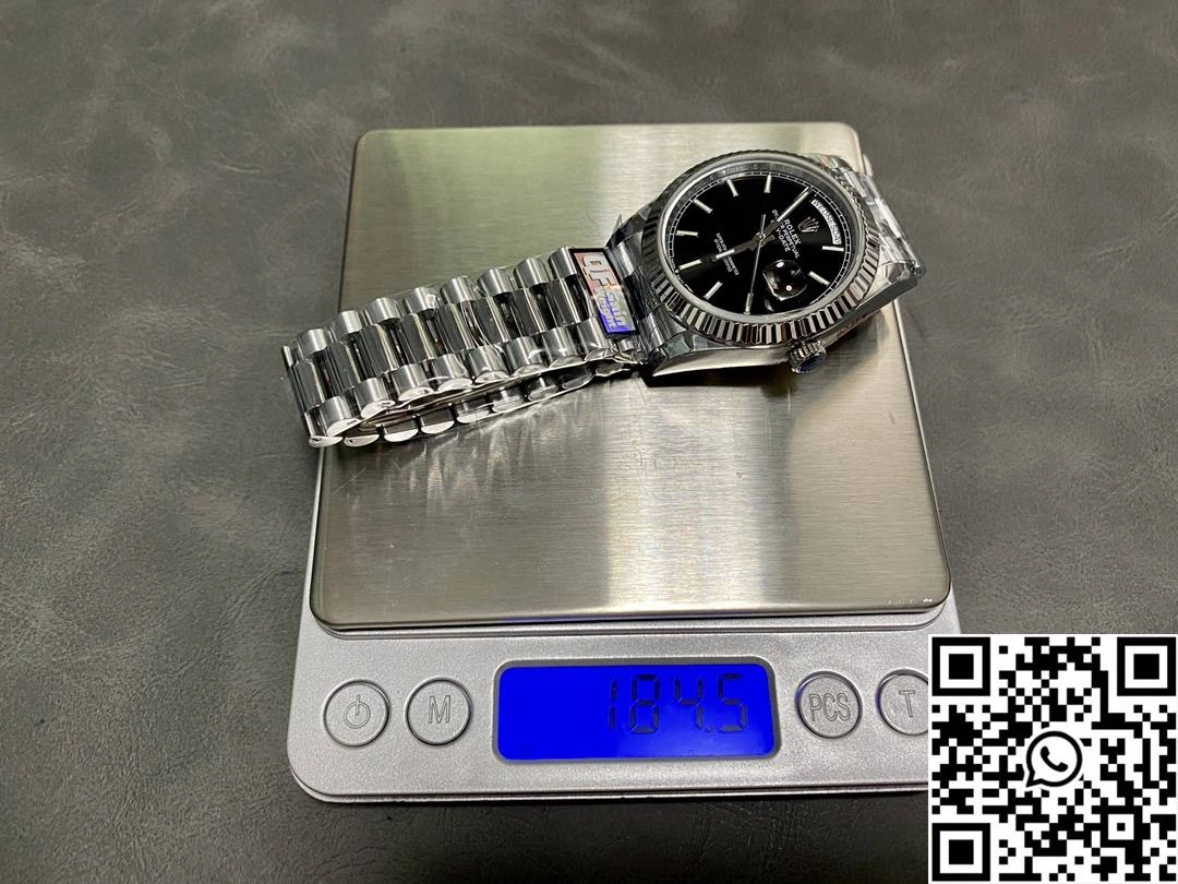 Rolex Day Date M228239-0004 QF Factory v5 Tungsten Steel Black Dial