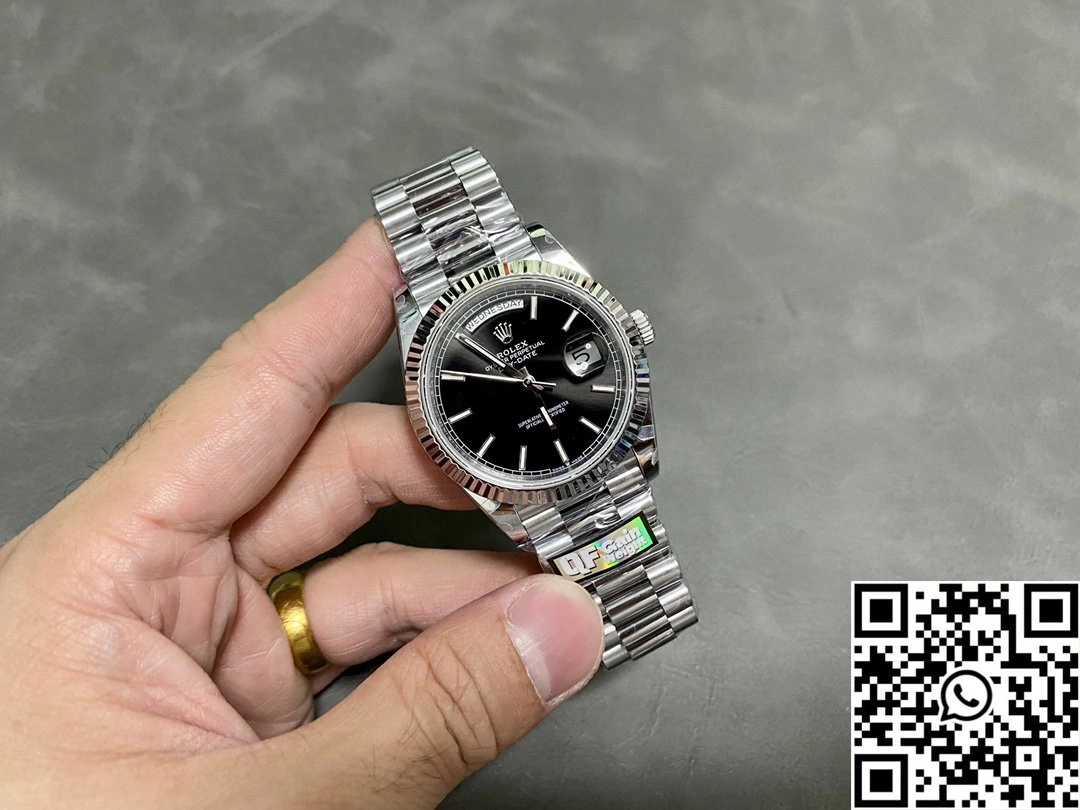 Rolex Day Date M228239-0004 QF Factory v5 Tungsten Steel Black Dial