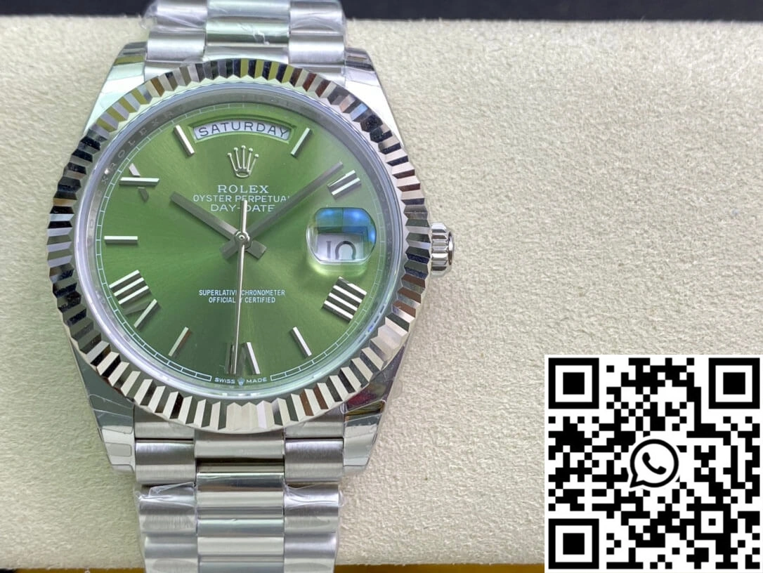 Rolex Day Date M228239-0033 EW Factory Olive Green Dial
