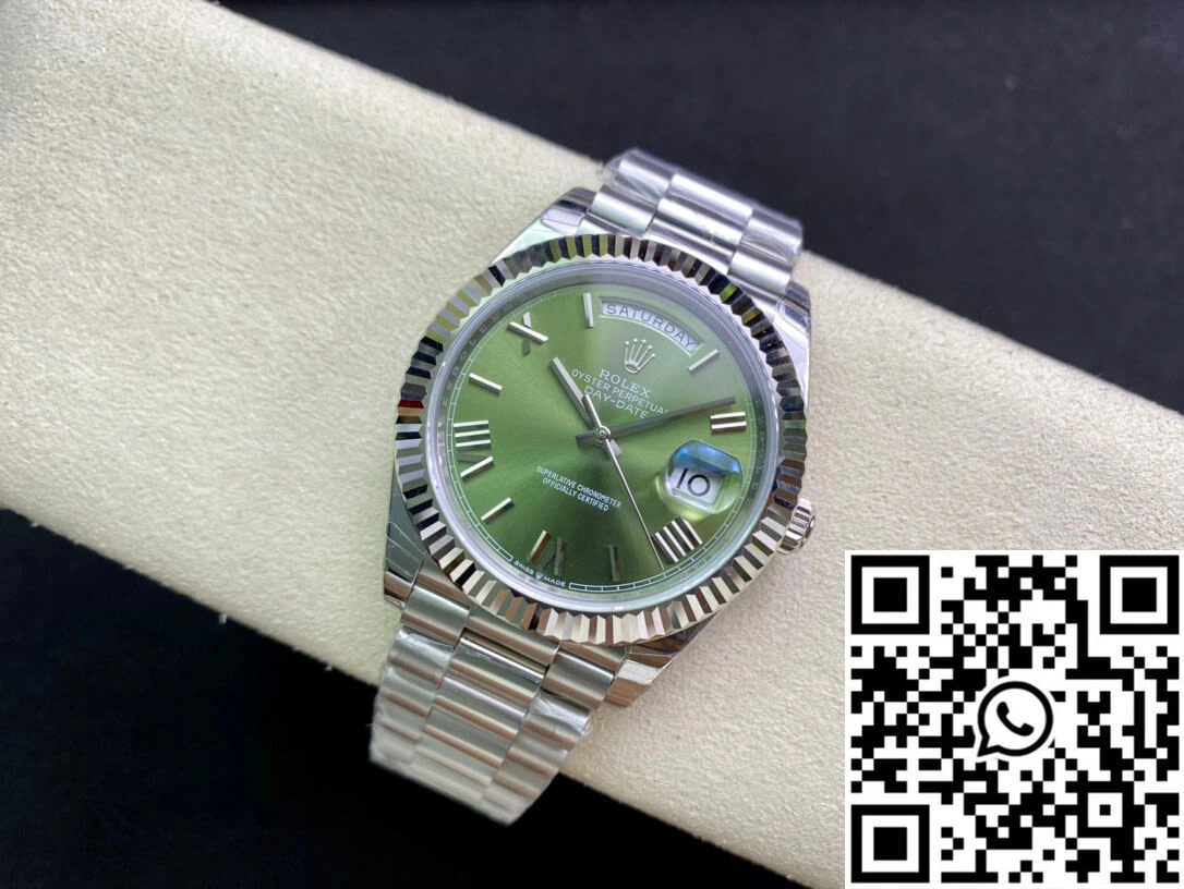 Rolex Day Date M228239-0033 EW Factory Olive Green Dial