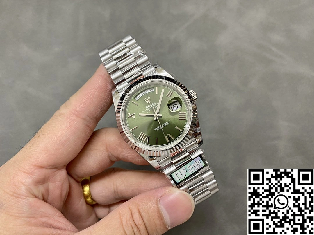 Rolex Day Date M228239-0033 QF Factory v5 Tungsten Steel Green Dial