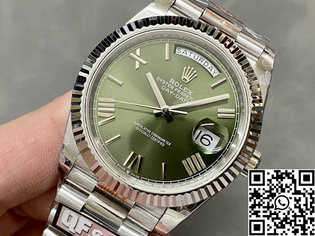Rolex Day Date M228239-0033 QF Factory v5 Tungsten Steel Green Dial