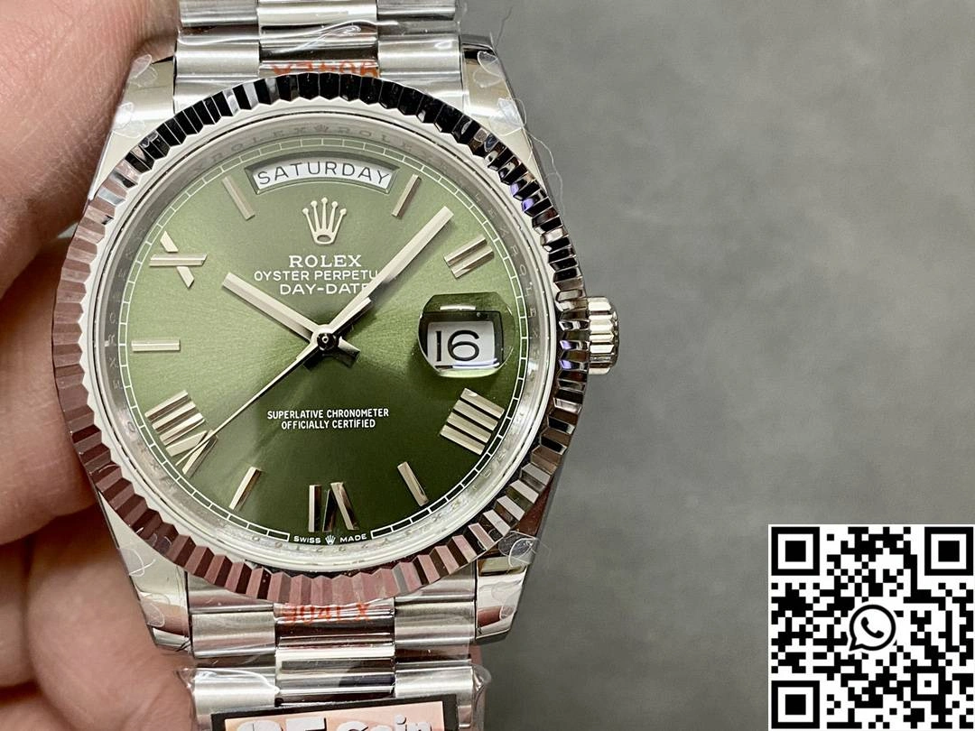 Rolex Day Date M228239-0033 QF Factory v5 Tungsten Steel Green Dial
