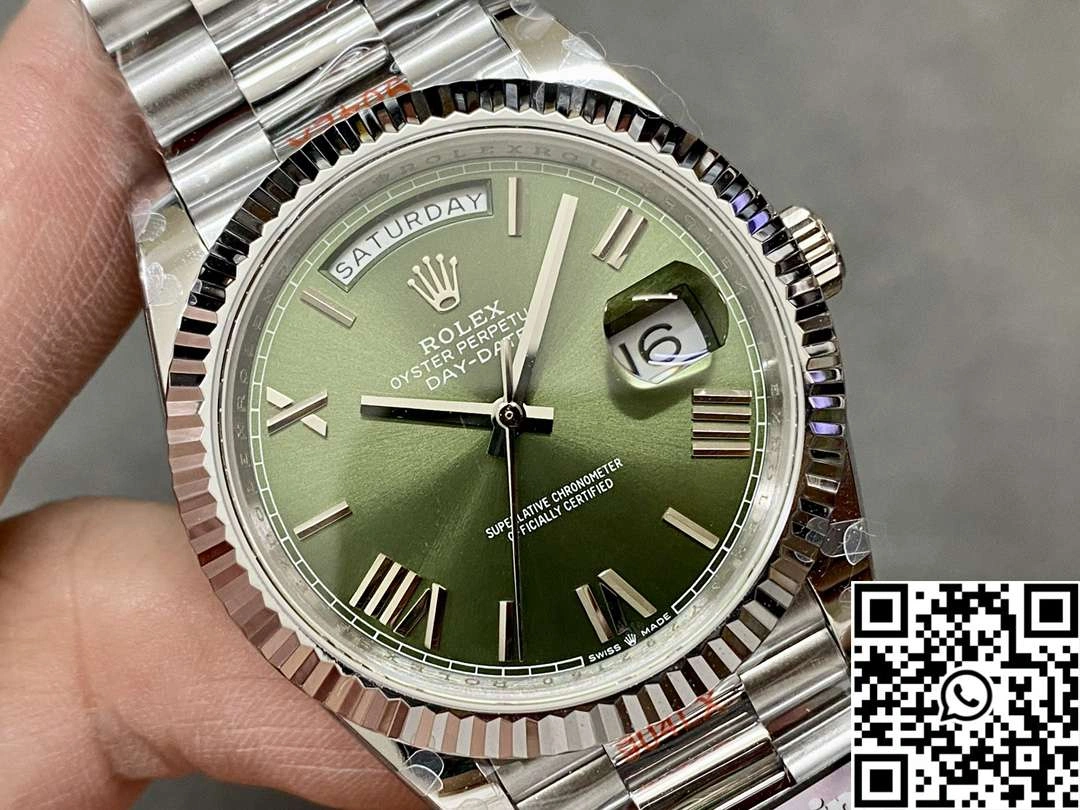 Rolex Day Date M228239-0033 QF Factory v5 Tungsten Steel Green Dial