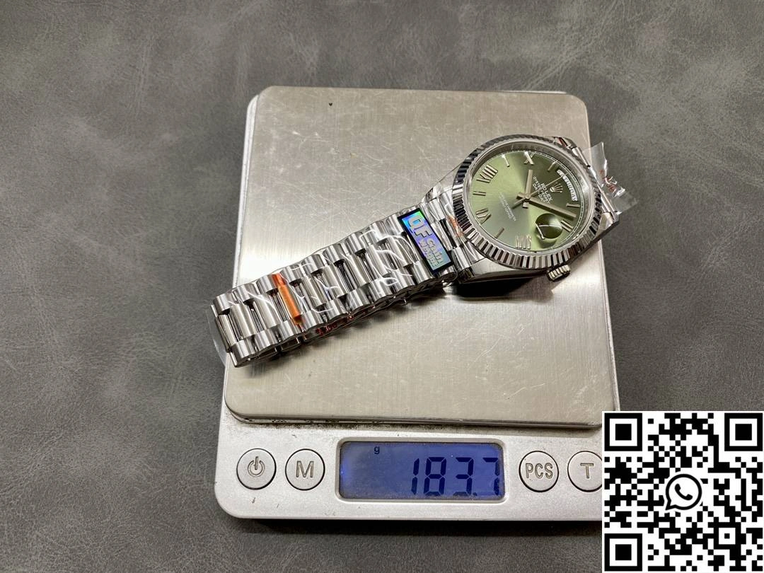 Rolex Day Date M228239-0033 QF Factory v5 Tungsten Steel Green Dial