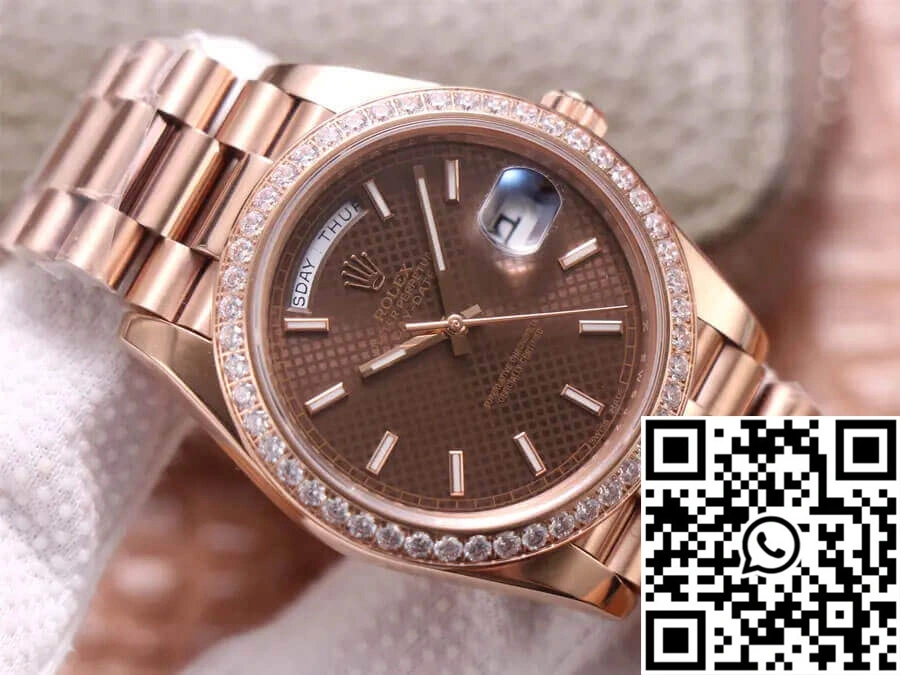 Rolex Day-Date M228345RBR-0005 EW Factory Chocolate Color Dial