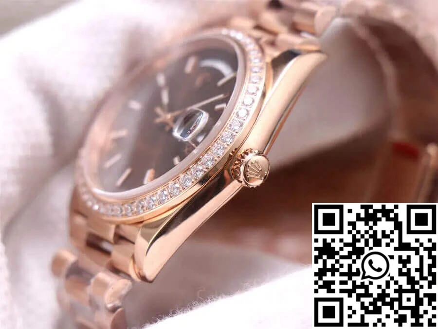 Rolex Day-Date M228345RBR-0005 EW Factory Chocolate Color Dial