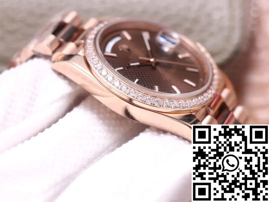 Rolex Day-Date M228345RBR-0005 EW Factory Chocolate Color Dial