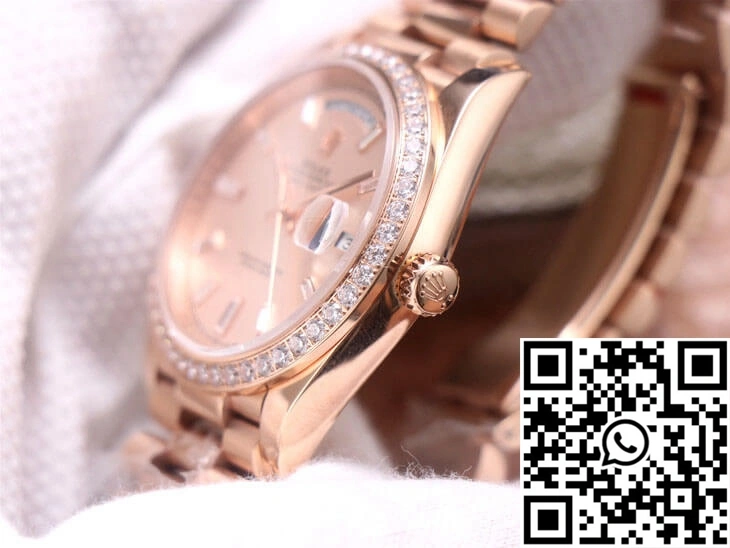 Rolex Day-Date M228345RBR-0007 EW Factory Diamond Sundust Dial