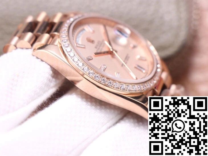 Rolex Day-Date M228345RBR-0007 EW Factory Diamond Sundust Dial