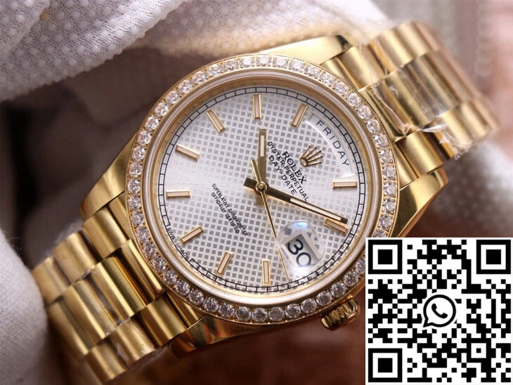 Rolex Day-Date M228348RBR-0005 EW Factory Silver Dial