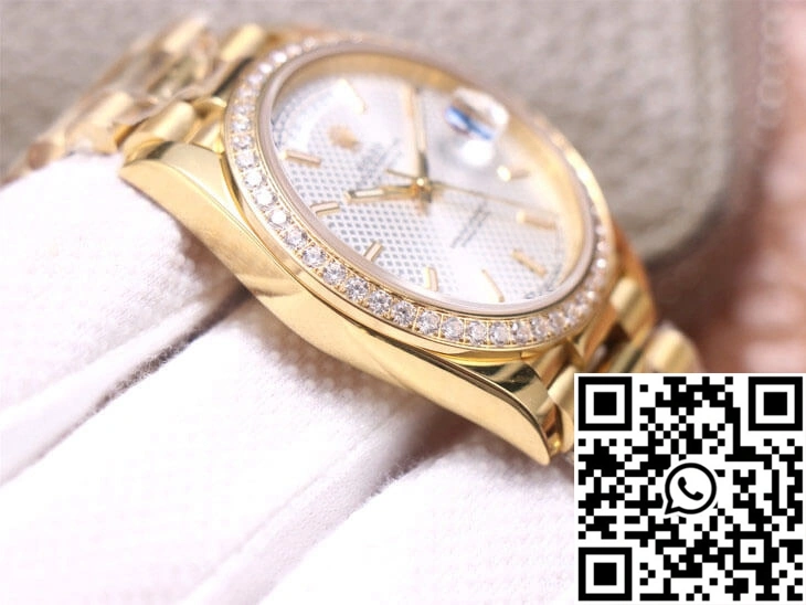 Rolex Day-Date M228348RBR-0005 EW Factory Silver Dial