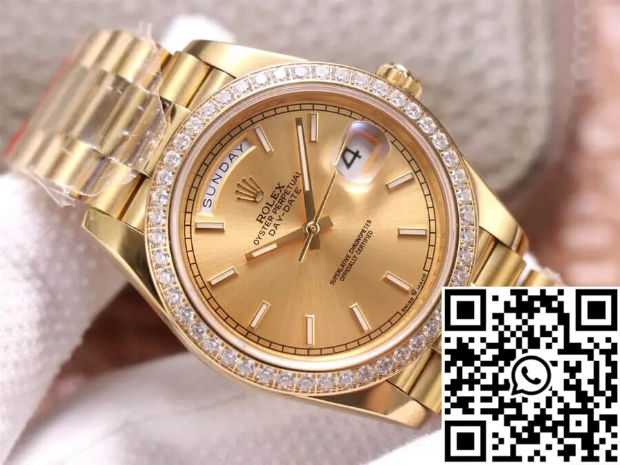 Rolex Day-Date M228348RBR-0008 EW Factory Champagne Dial