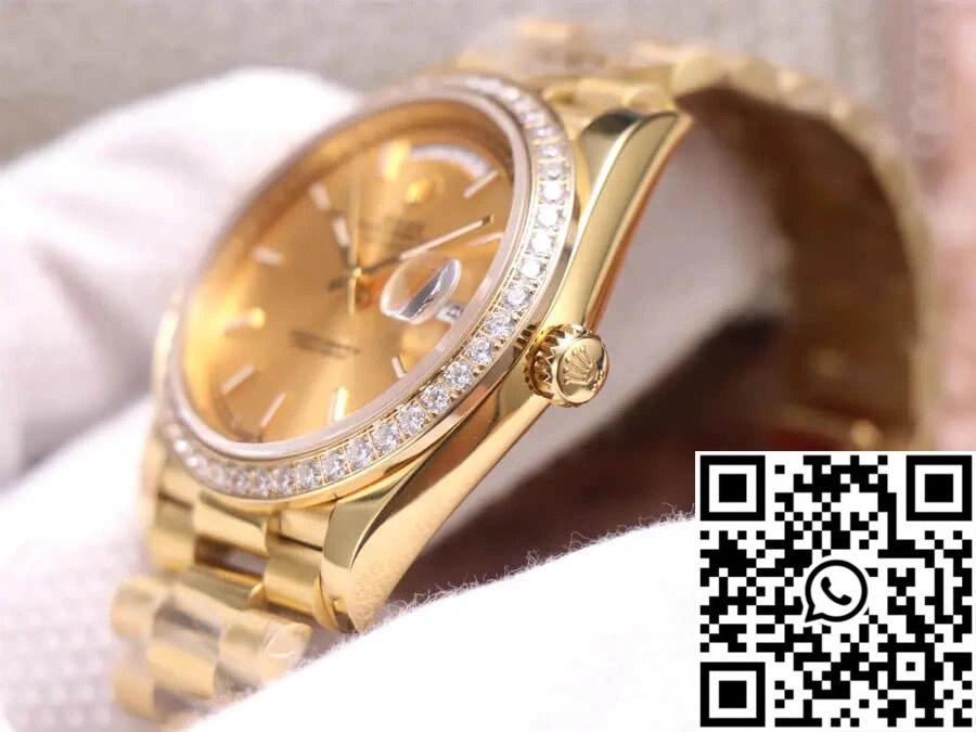 Rolex Day-Date M228348RBR-0008 EW Factory Champagne Dial