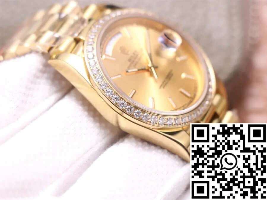 Rolex Day-Date M228348RBR-0008 EW Factory Champagne Dial