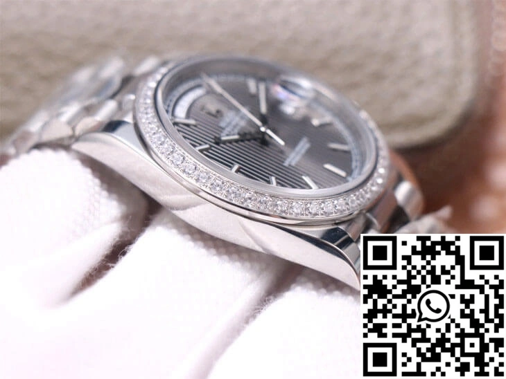Rolex Day-Date M228349RBR-0008 EW Factory White Gold Grey Dial