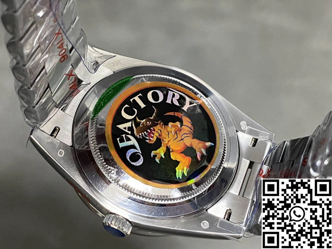 Rolex Day Date M228396tbr-0002 QF Factory v5 Tungsten Steel Blue Dial Diamond Bezel