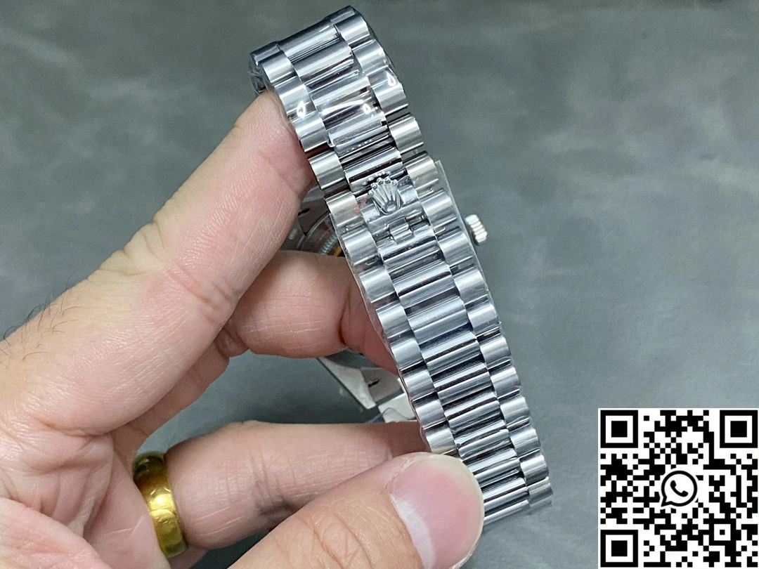 Rolex Day Date M228396tbr-0002 QF Factory v5 Tungsten Steel Blue Dial Diamond Bezel
