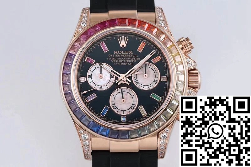Rolex Daytona 116595RBOW BL Factory Rose Gold