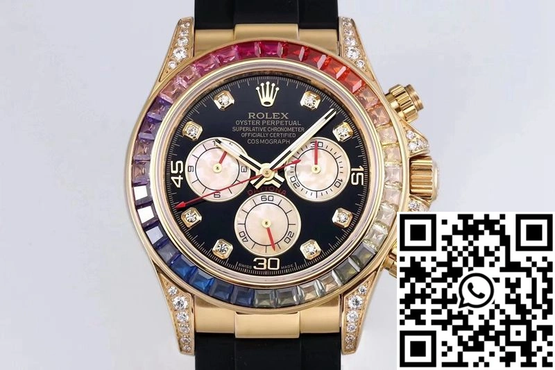 Rolex Daytona 116598RBOW BL Factory Yellow Gold