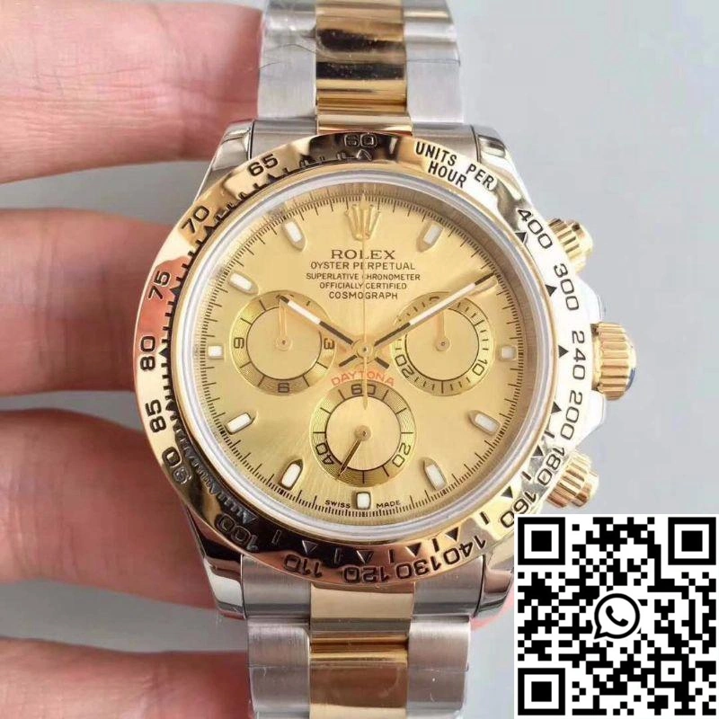 Rolex Daytona Cosmograph 116503 3A Factory 18K Yellow Gold Wrapped Gold Dial