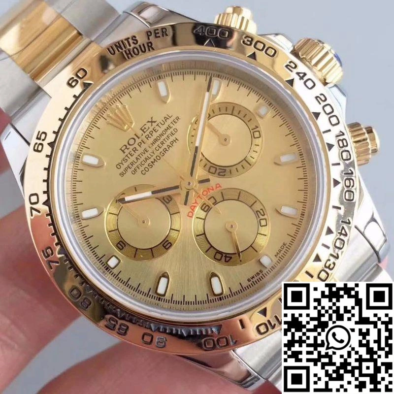 Rolex Daytona Cosmograph 116503 3A Factory 18K Yellow Gold Wrapped Gold Dial