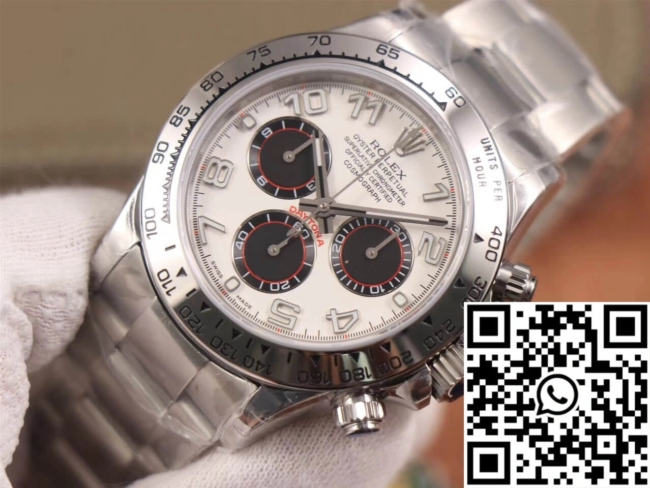 Rolex Daytona Cosmograph 116509 JH Factory White Dial