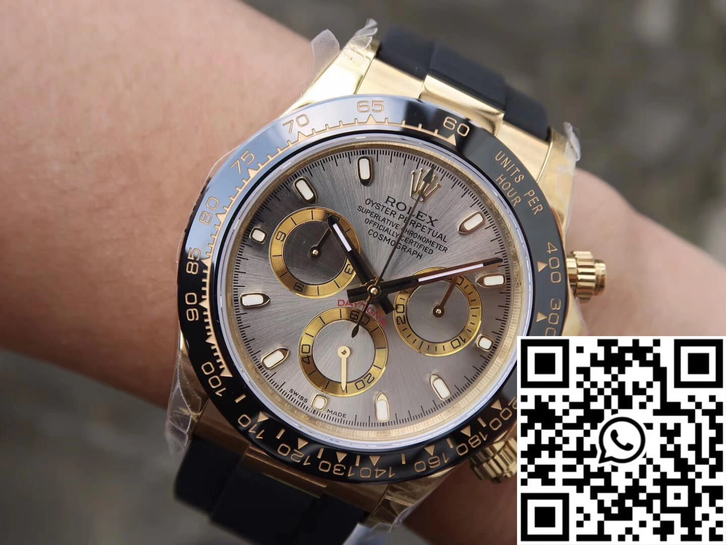 Rolex Daytona Cosmograph 116518LN JH Factory Silver Gray Dial