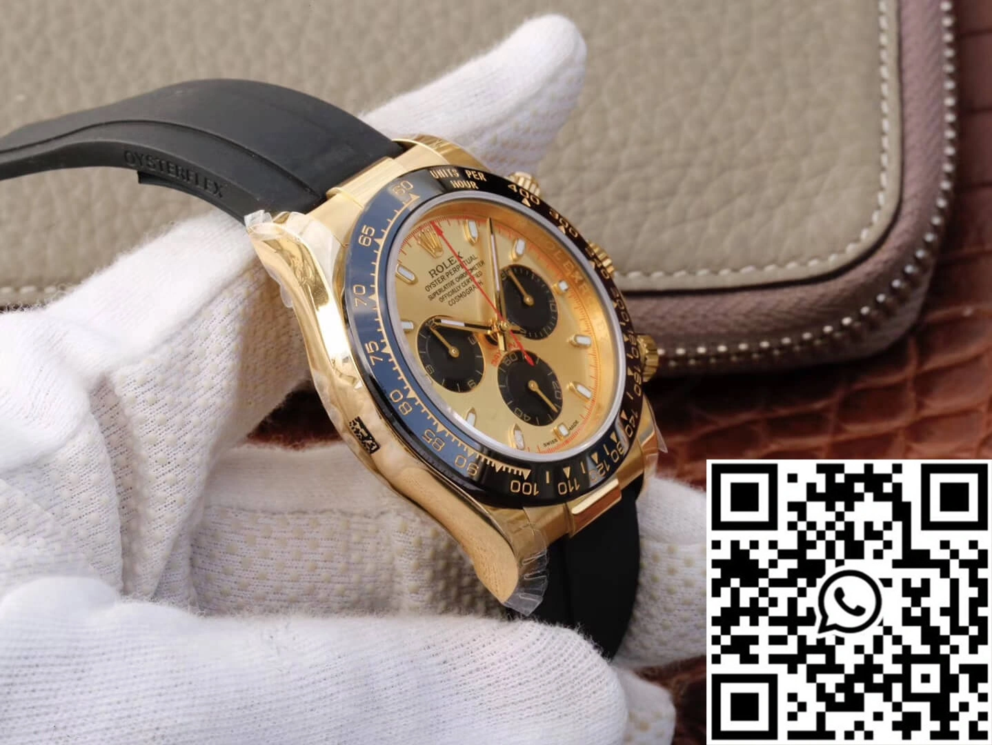 Rolex Daytona Cosmograph 116518ln JH Factory V6 Yellow Gold Black Chronograph