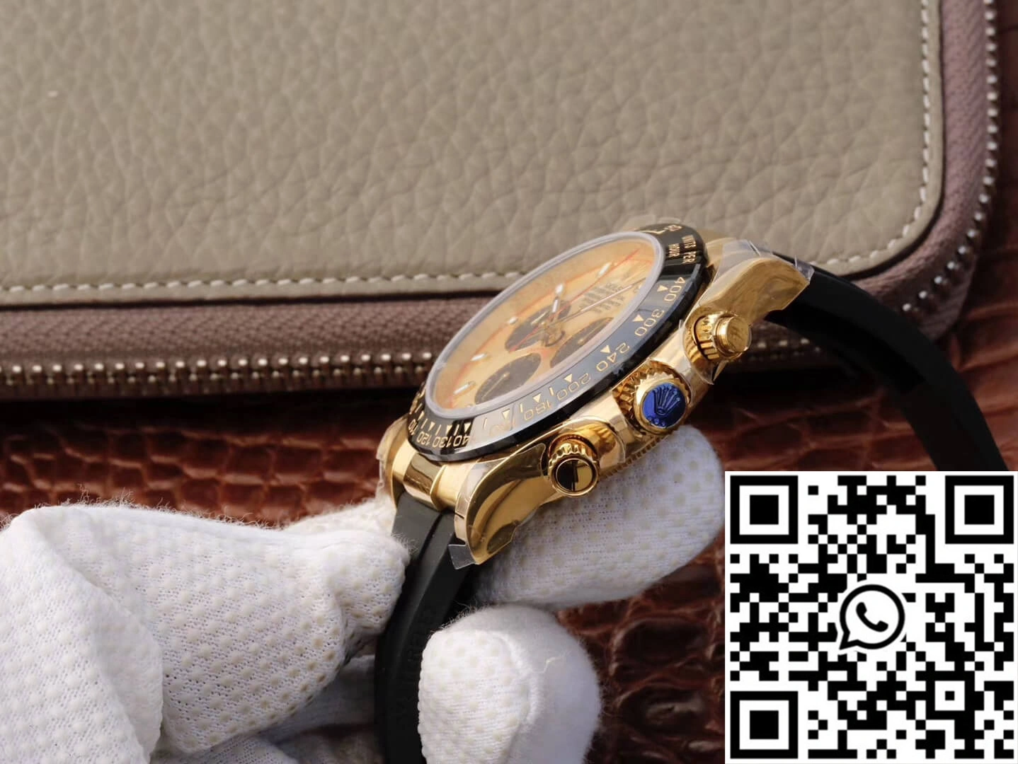 Rolex Daytona Cosmograph 116518ln JH Factory V6 Yellow Gold Black Chronograph