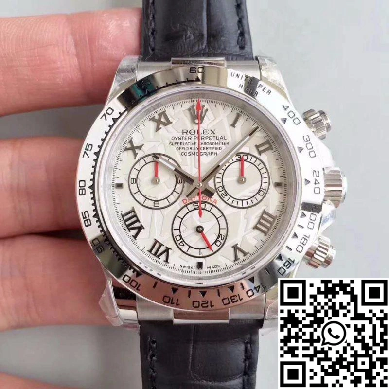 Rolex Daytona Cosmograph 116520 JH Factory Black Leather Strap