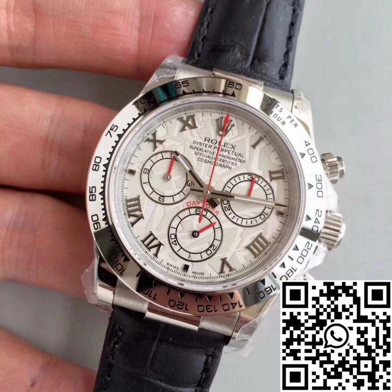 Rolex Daytona Cosmograph 116520 JH Factory Black Leather Strap
