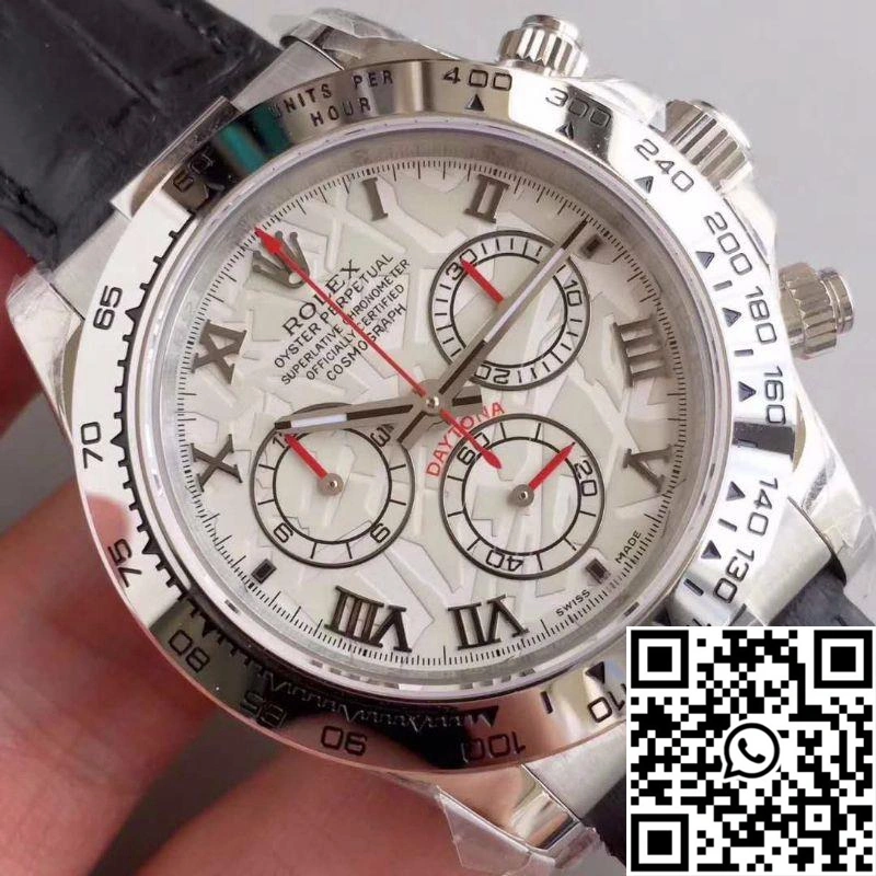 Rolex Daytona Cosmograph 116520 JH Factory Black Leather Strap