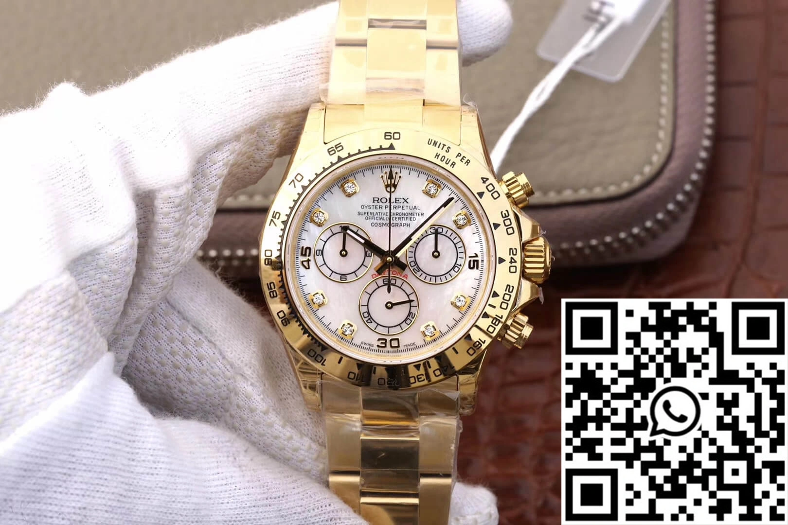 Rolex Daytona Cosmograph 116528-78598 JH Factory Yellow Gold Diamonds Dial