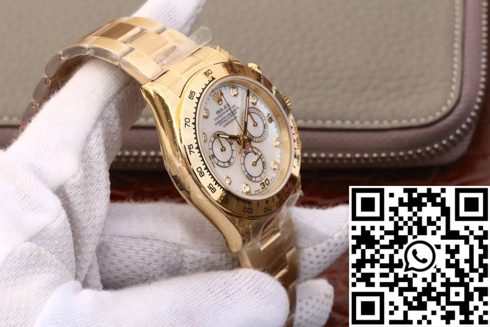 Rolex Daytona Cosmograph 116528-78598 JH Factory Yellow Gold Diamonds Dial