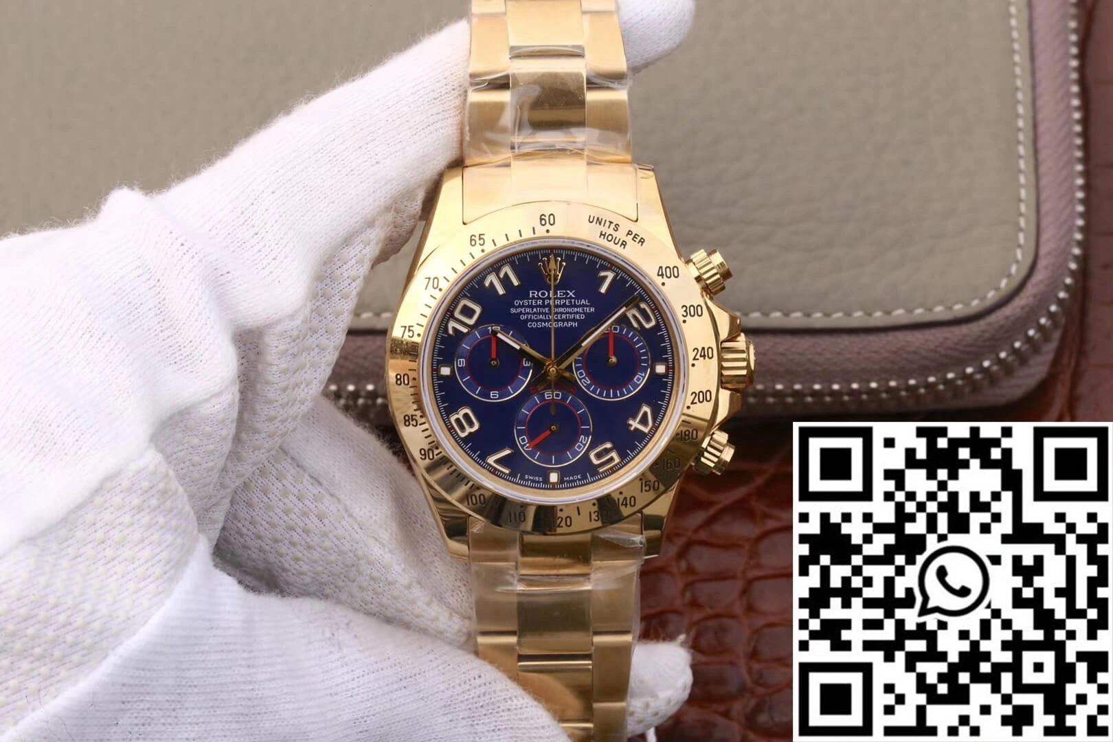 Rolex Daytona Cosmograph 116528 JH Factory Full Gold Blue Dial