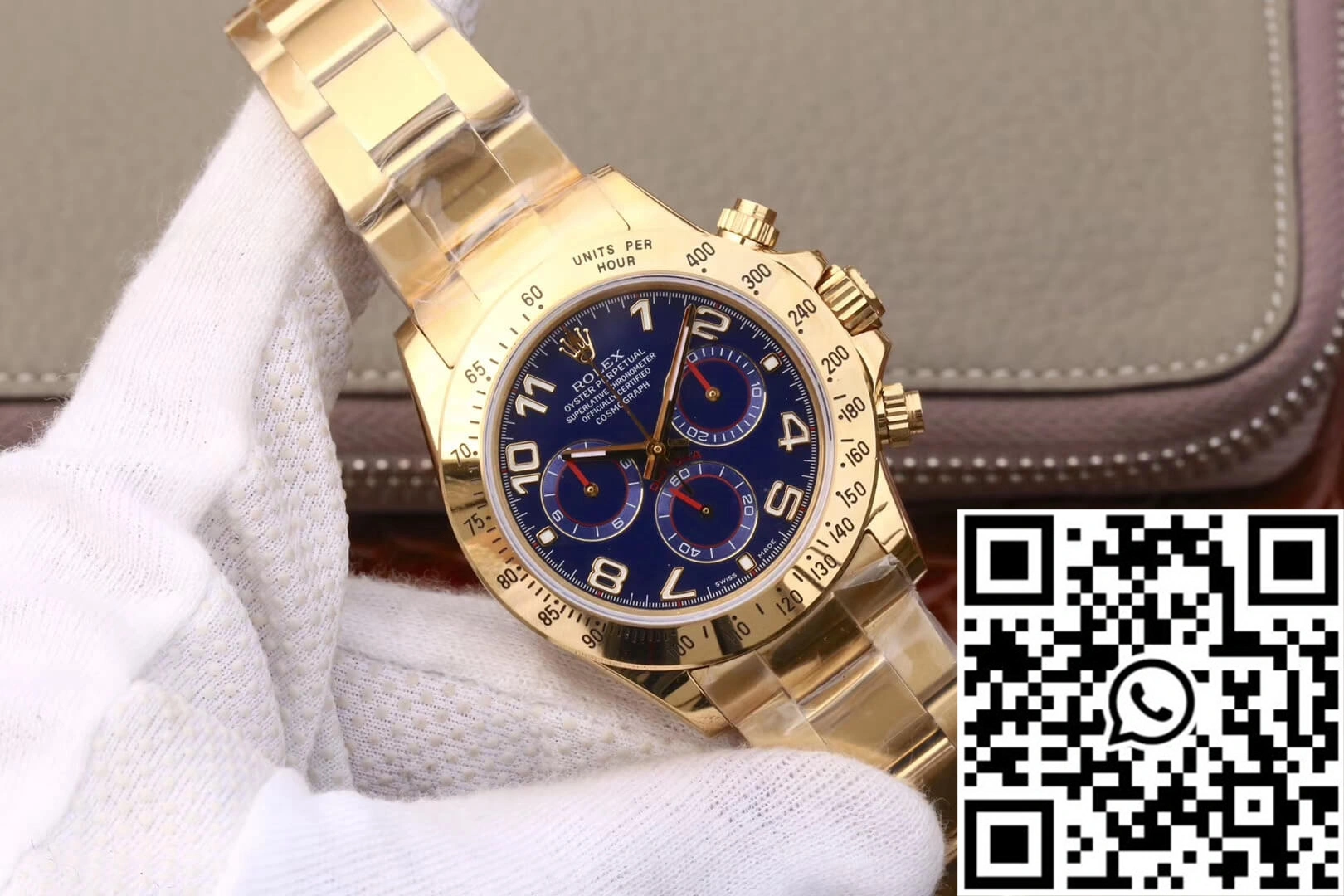 Rolex Daytona Cosmograph 116528 JH Factory Full Gold Blue Dial