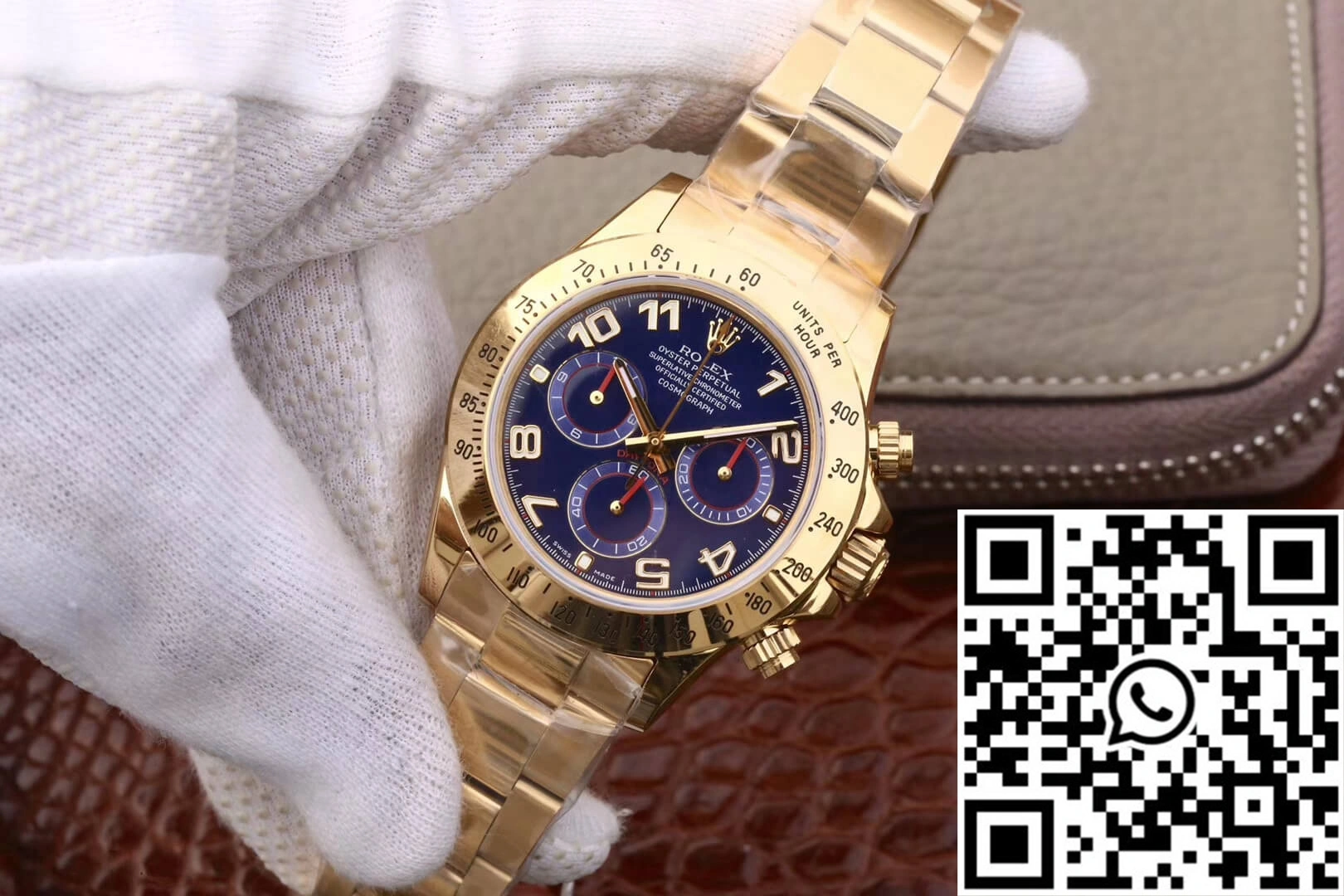 Rolex Daytona Cosmograph 116528 JH Factory Full Gold Blue Dial
