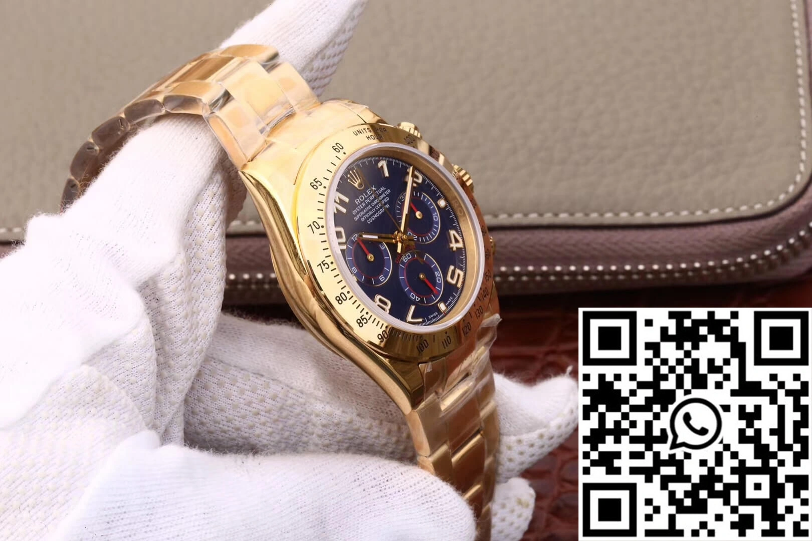 Rolex Daytona Cosmograph 116528 JH Factory Full Gold Blue Dial