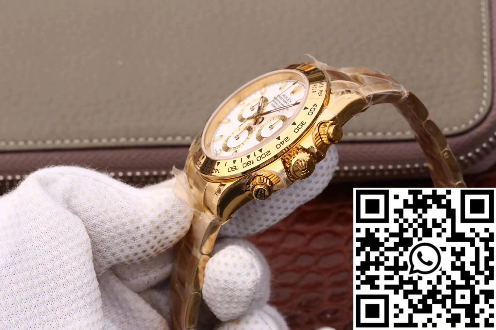 Rolex Daytona Cosmograph M116508-0001 JH Factory Yellow Gold White Dial