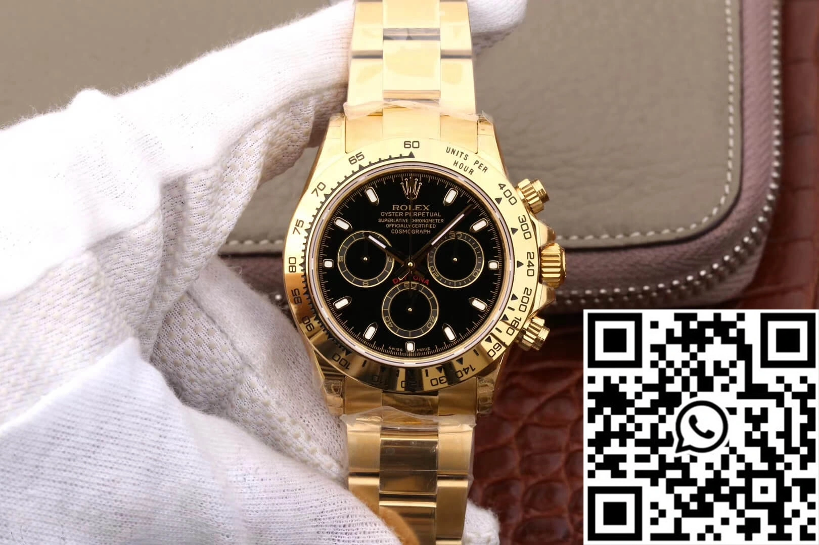 Rolex Daytona Cosmograph M116508-0004 JH Factory Yellow Gold Black Dial