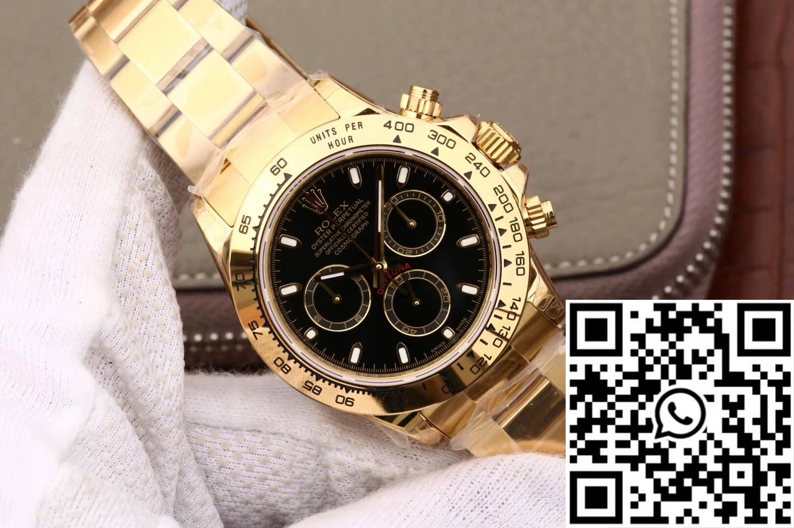 Rolex Daytona Cosmograph M116508-0004 JH Factory Yellow Gold Black Dial