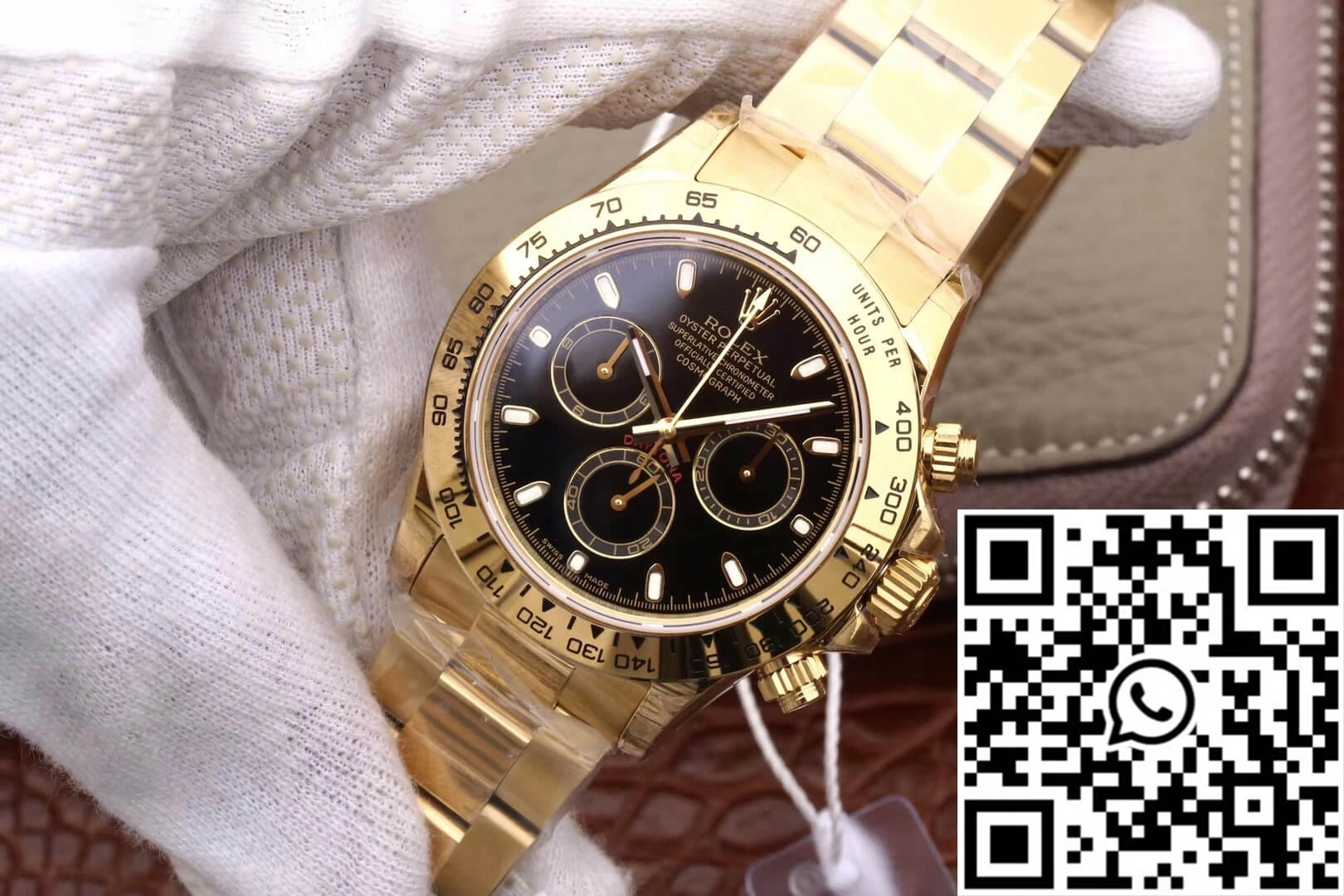 Rolex Daytona Cosmograph M116508-0004 JH Factory Yellow Gold Black Dial