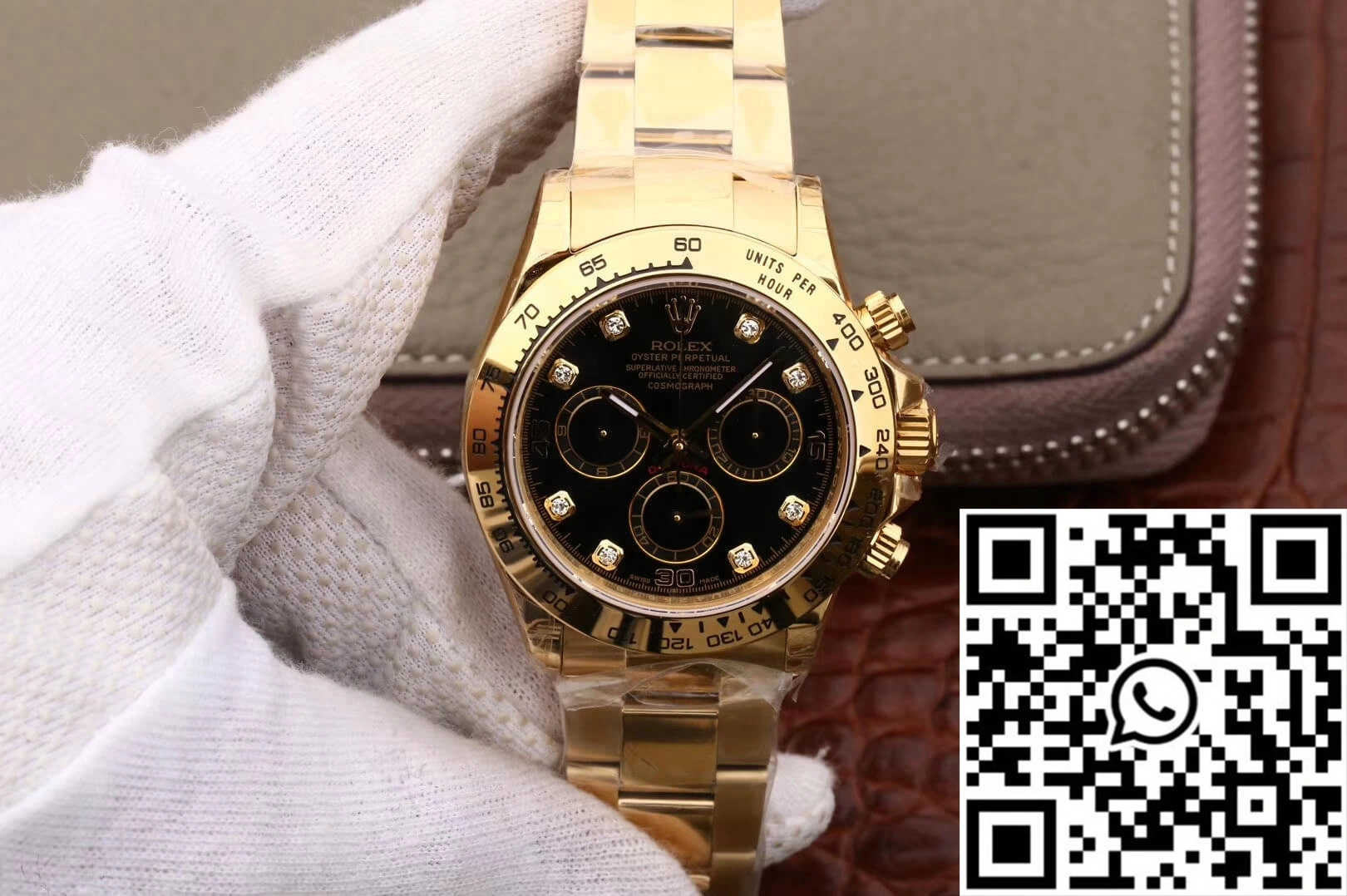 Rolex Daytona Cosmograph M116508-0008 JH Factory Diamonds Black Dial