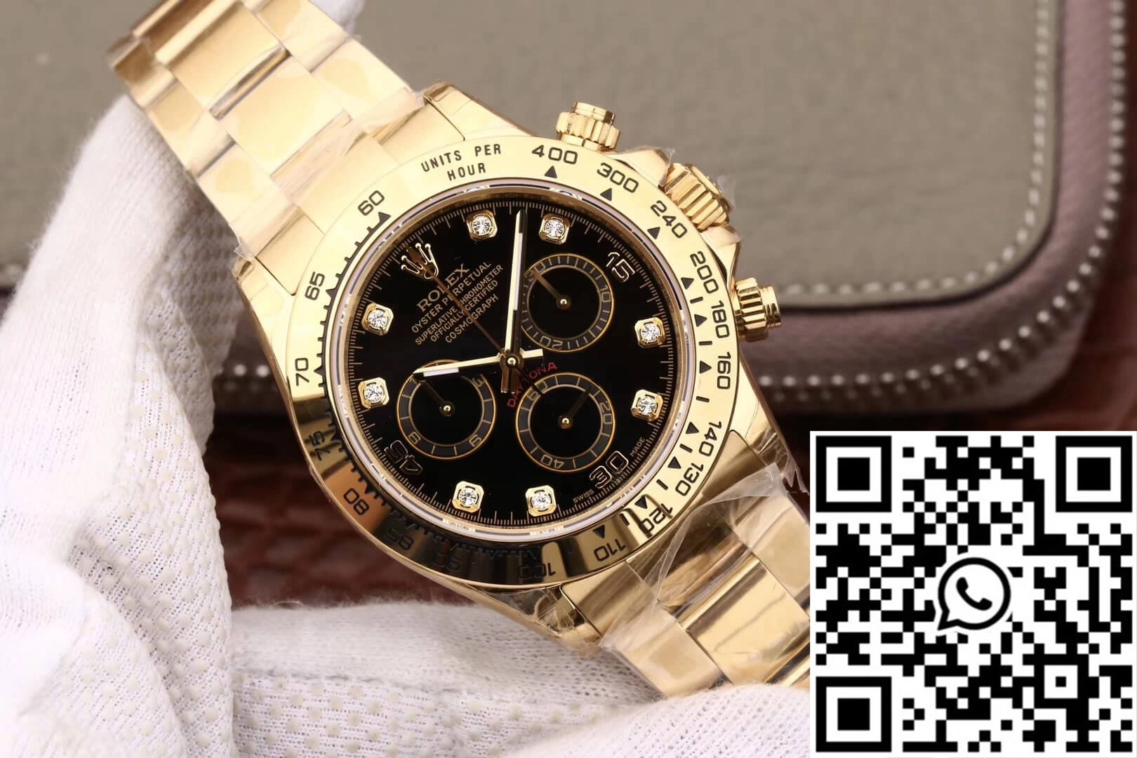 Rolex Daytona Cosmograph M116508-0008 JH Factory Diamonds Black Dial