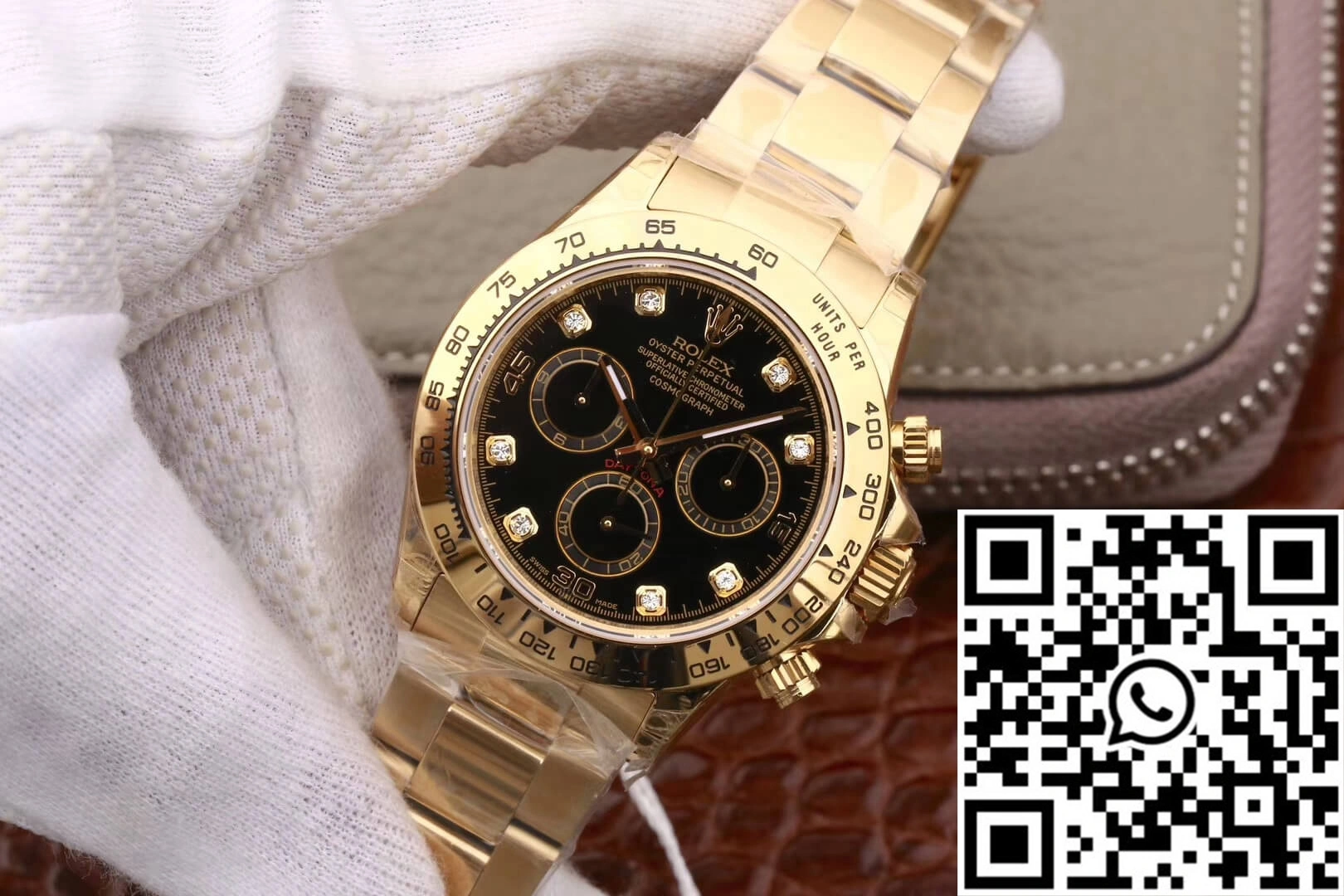 Rolex Daytona Cosmograph M116508-0008 JH Factory Diamonds Black Dial
